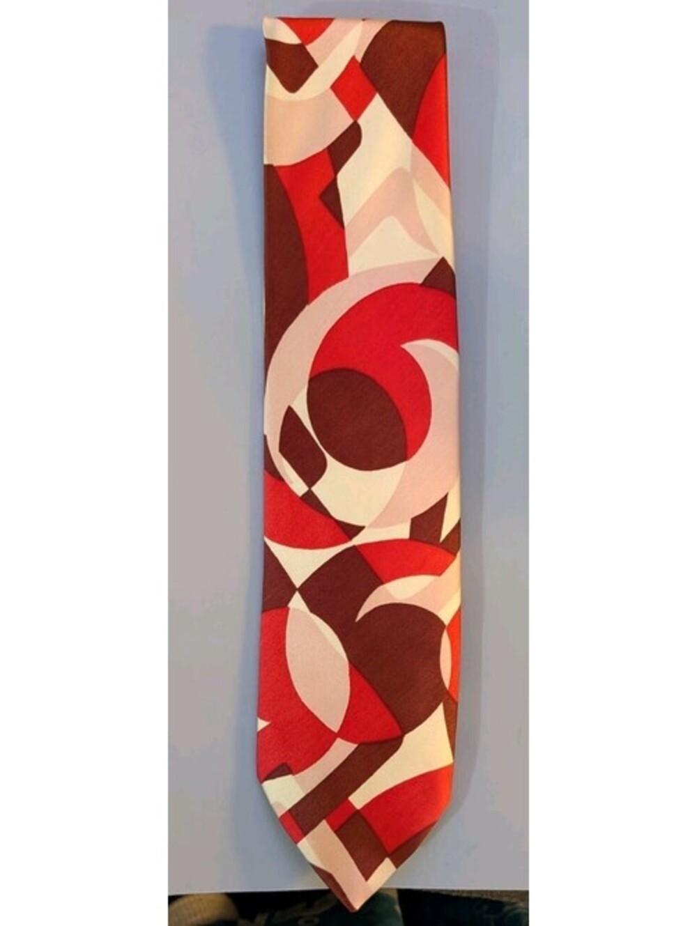 Vintage 1970s DAMON Wide Disco Era Necktie Todd's Clothes Detroit 100% Acetate